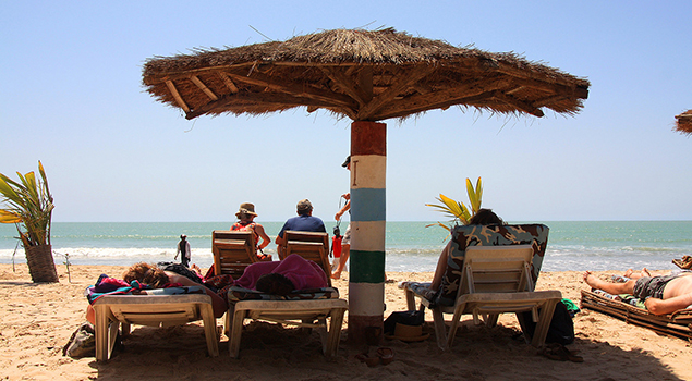 Rainbow Beach in Gambia - Mooi weer in april