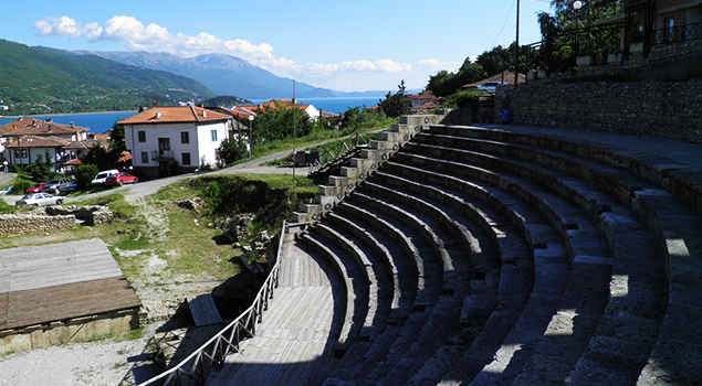 Meer van Ohrid bezienswaardigheden - Theater van Ohrid