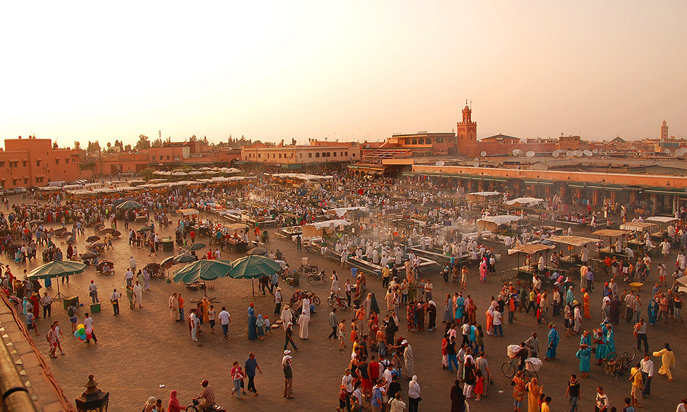Djemaa el Fna plein in Marrakech