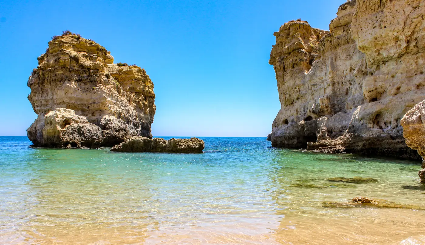 Praia de São Rafael rotstorens