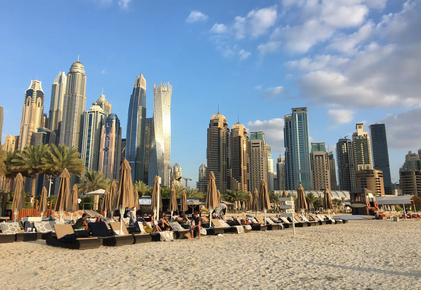 Strand van Dubai