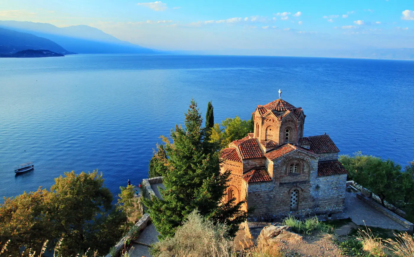 Jovan Kaneo kerk in Macedonië (Ohrid)