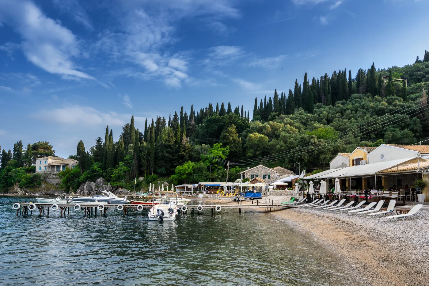 Het vissersdorpje Agni, Corfu